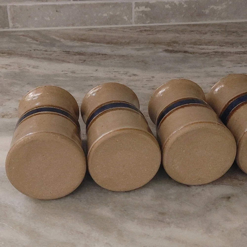 7 Salt Glazed Artisan Drinking Vessels 10 oz